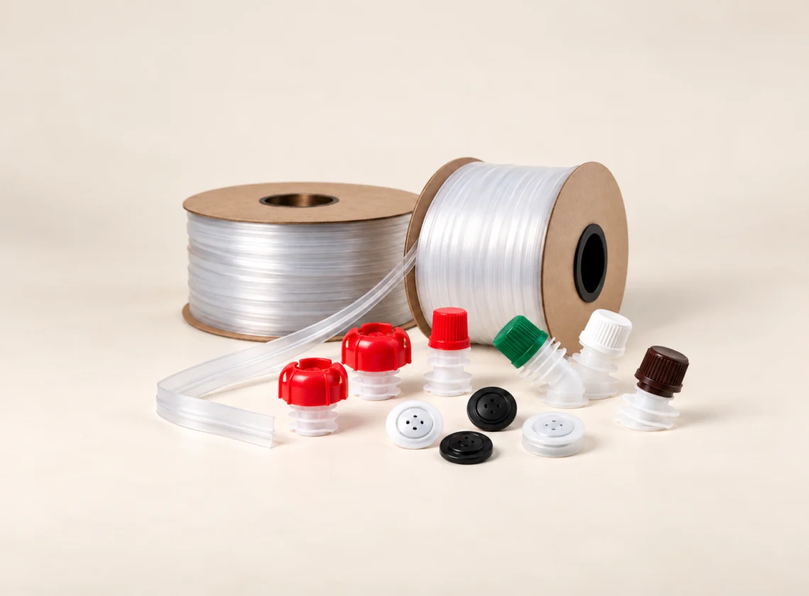 Zips, valves et bouchons pour emballages