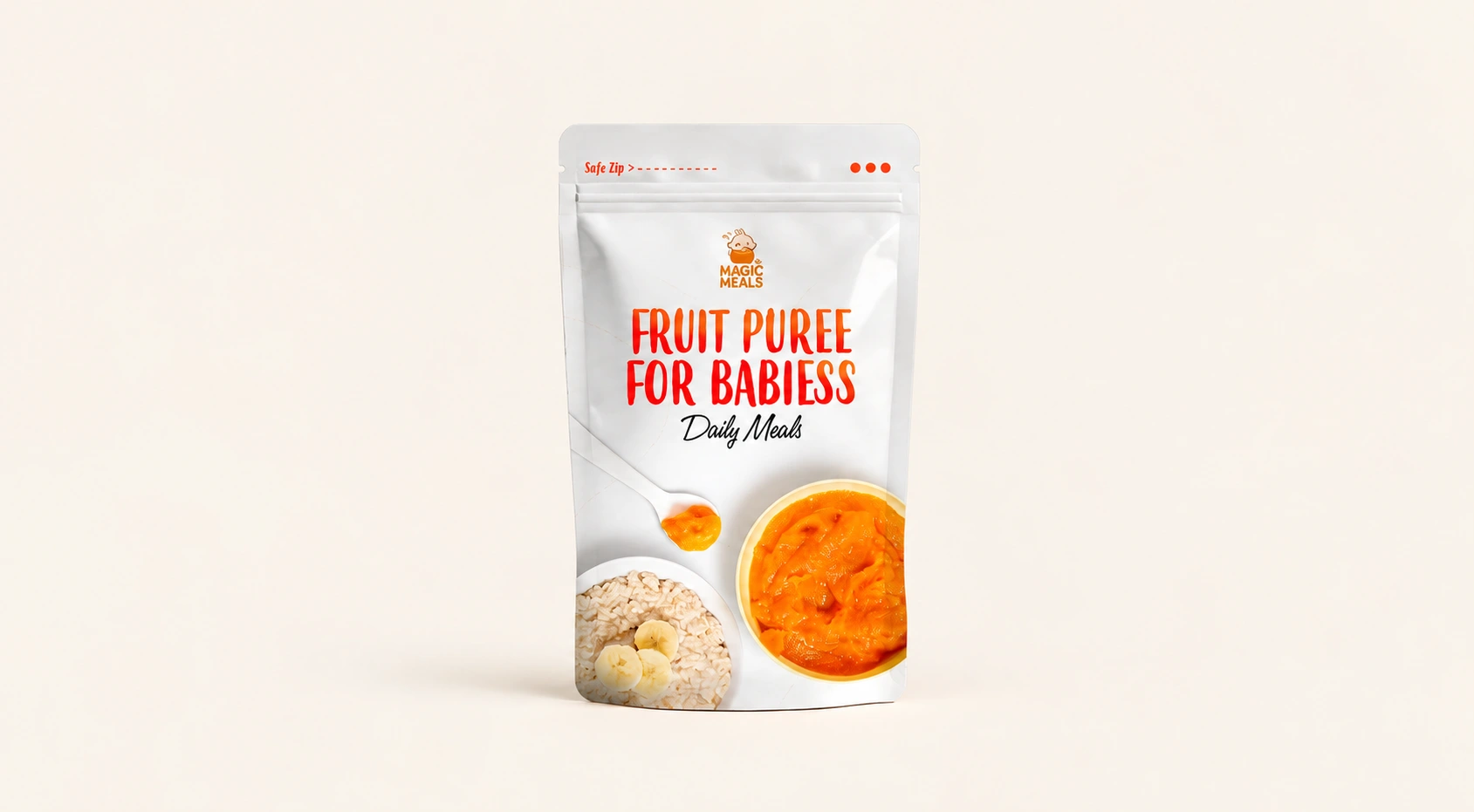 Exemple de sachet doypack pour produits pour bébés